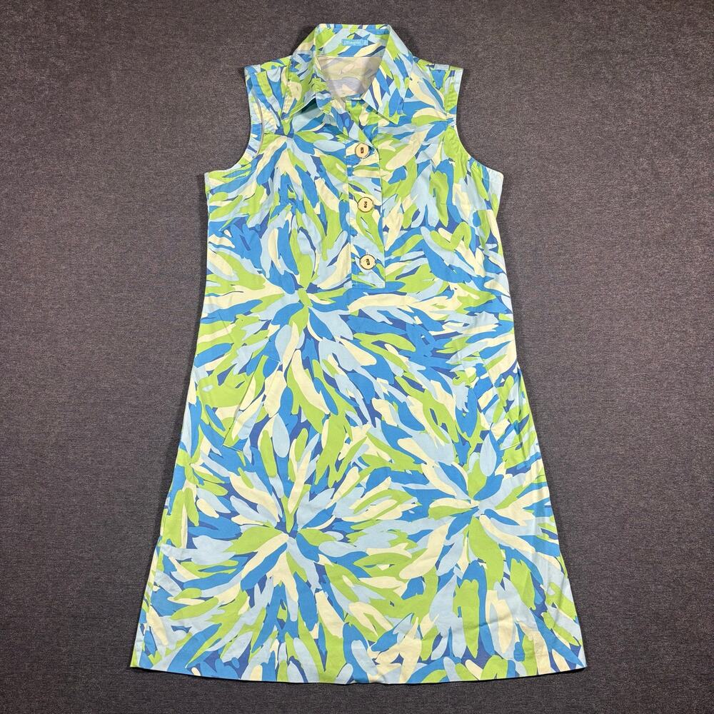 J McLaughlin Women’s size 4 Button Front Sleeveless Charleston Core Derby Dress